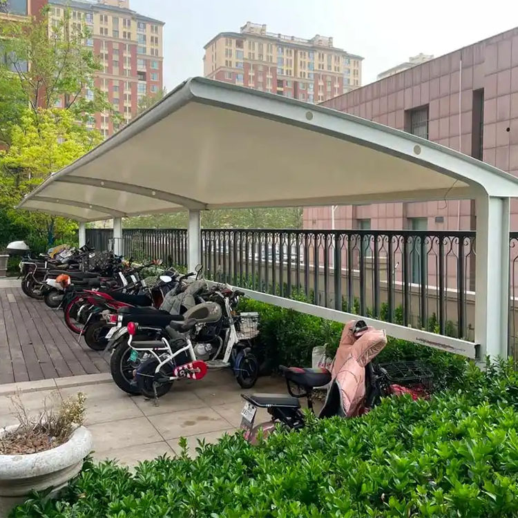 克山县膜结构电动车棚